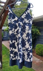 NWOT! J. Crew 100% Linen Floral Dress. Size 8